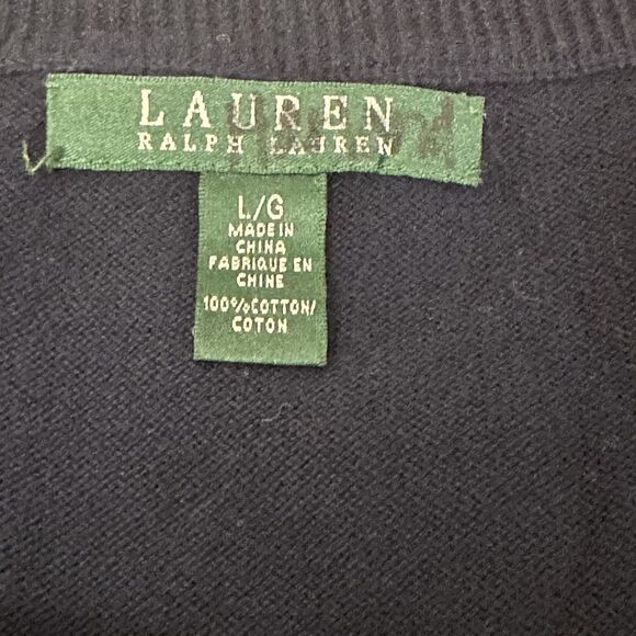Ralph Lauren Womens Sweater Blue & White Large - Picture 4 of 8